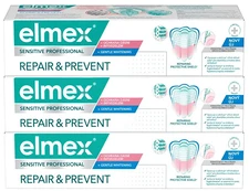 Elmex Dantų pasta Repair & Prevent Gentle Baltas 3 x 75 ml kaina