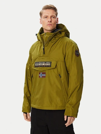 Napapijri Anorak stiliaus striukė Rainforest Next NP0A4IB9 Chaki Regular Fit