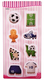 Cl sausainių formelių rinkinys Futbolas, 8 vnt.