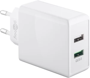Įkroviklis Goobay 44957, 2 x USB, balta, 28 W
