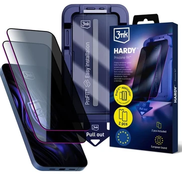 3mk Hardy Privzone 9H - Apple iPhone 15 Pro
