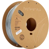 Polymaker PolyTerra PLA - 1kg - 1.75mm - Fossil Pilkas kaina