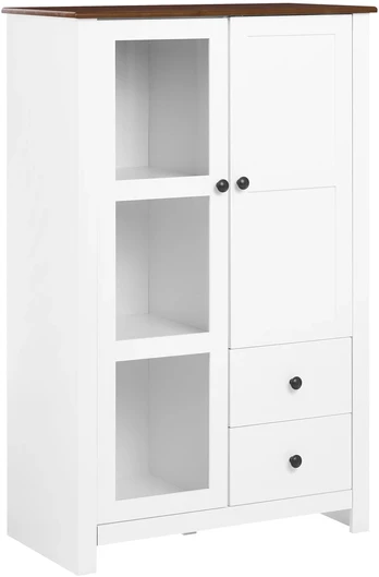 Beliani Vitrina PIMBA 80 cm Balta