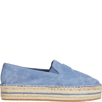 Espadrilės moterims, Mėlyna, Flatform espadrille