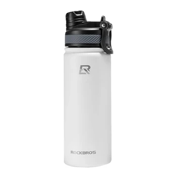 Rockbros 35210029005 bicycle thermal bottle for drinks 530 ml - baltas