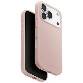 Dėklas UNIQ Lino do iPhone 17 Pro Magclick Charging rožinė