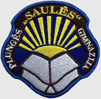 Plungės Saulės gimnazijos emblema, EMBLEMA: Spauda
