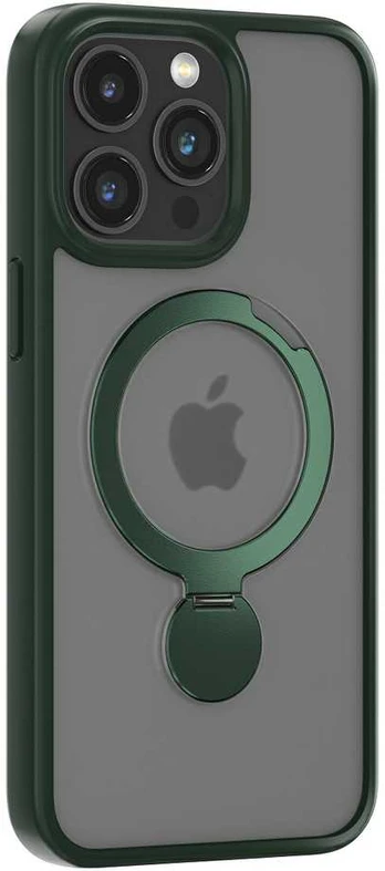Dėklas TelForceone Comma case Joy Shark Mag for iPhone 15 Plus navy žalias