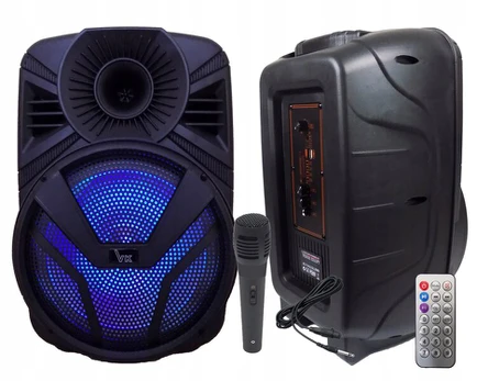 Nešiojama Bluetooth kolonėlė su karaoke ir mikrofonu