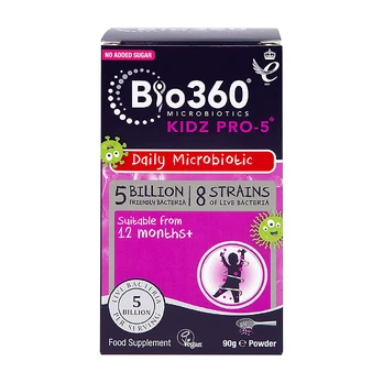 BIO 360 MICROBIOTICS KIDZ PRO-5 milteliai, 90 g
