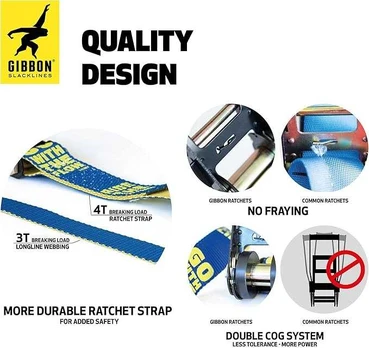 Gibbon Flow Line TreeWear Slackline Set 20m/2,5 cm