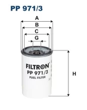 Kuro filtras FILTRON PP 971/3 kaina