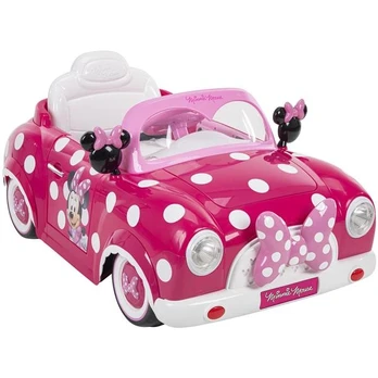 Huffy Minnie 6v automobilis, rožinės spalvos