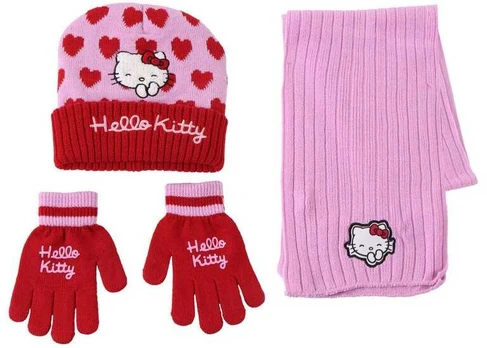 Kelioninis CERDÁ Hello Kitty winter set snood hat gloves