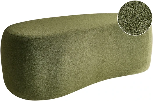 Beliani Pufas BAYARD, boucle, žalias
