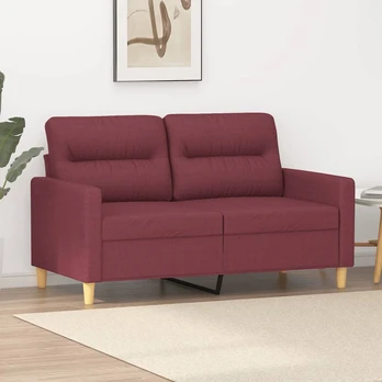 Dvivietė sofa, raudonojo vyno spalvos, 120cm, audinys