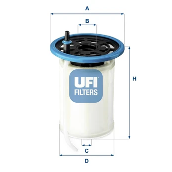 Kuro filtras UFI 26.H2O.00
