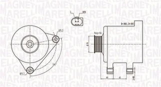 Kintamosios srovės generatorius MAGNETI MARELLI 063731782010