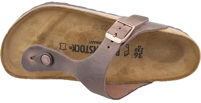 Birkenstock Gizeh moteriškos šlepetės, rudos
