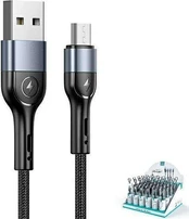 Usams USB-A – microUSB laidas 1 m juodas (SJ450ZJ01) kaina