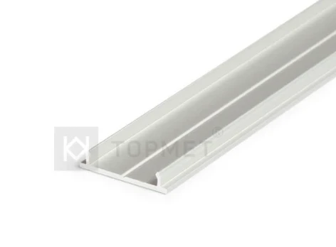 LED juostos profilis FIX12, 18mm pločio, anoduotas aliuminis, 2m