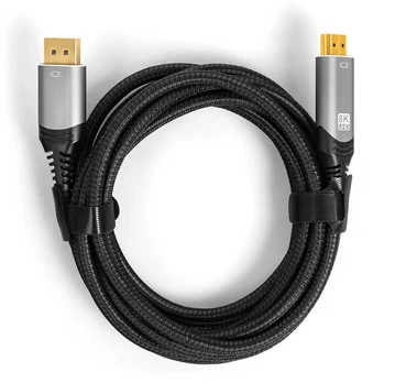 Kabelis DP HDMI 1.4 8K Spacetronik KDH-SPA015 1,5m