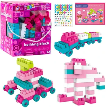 Lean Toys Konstruktorius 150 vnt. pastelinių spalvų