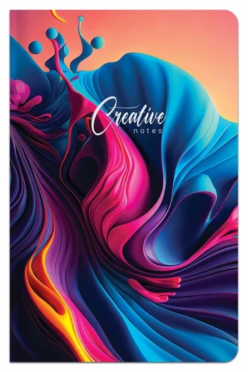 Užrašų knygutė A6 96lap 70g lang CREATIV