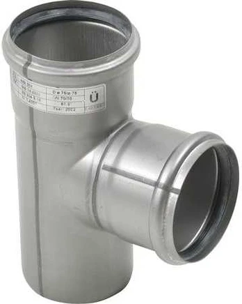 Blücher gr.rør 87.5° 75mm - m.O-ringe RF Europipe