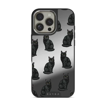 Salem - iPhone 16 Pro Case, Elite Mirror Dark (MagSafe) / Silver