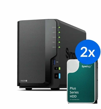 Serveris Synology DS225+/2x HAT3310-12T (2x 12TB)