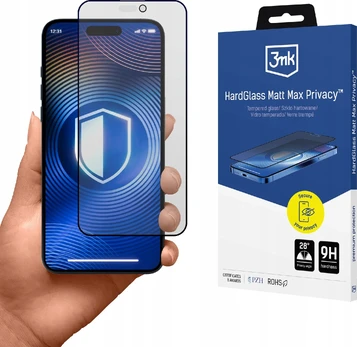 3mk HardGlass Matt Max Privacy pro Apple iPhone 16 Pro
