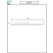 LED sieninis šviestuvas "Banny", antracito spalvos, plotis 50 cm, aukštyn-
