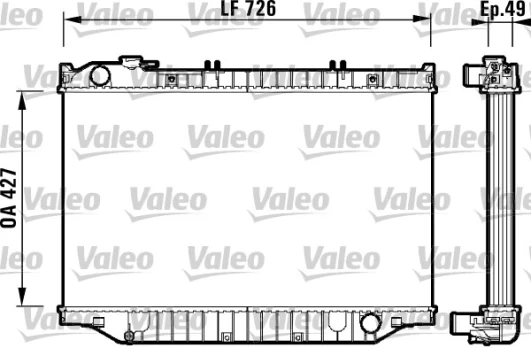 Variklio radiatorius VALEO VAL732415