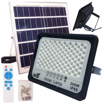 Saulės Led lempa 200w gatvės prožektorius