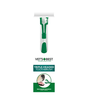 Vet‘s Best Triple Headed dantų šepetėlis