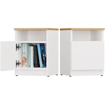 Spintelė prie lovos Top E Shop Galax 30/1D, balta