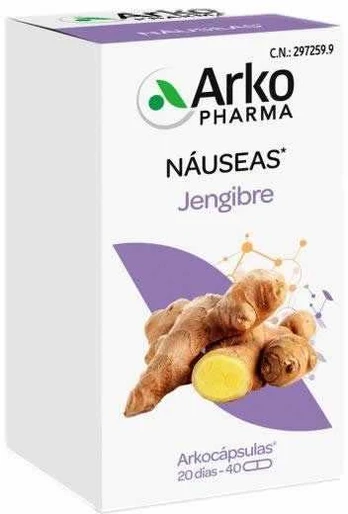 Arkopharma Arkocapsules Ginger imbiero kapsulės 40 vnt
