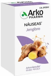 Arkopharma Arkocapsules Ginger imbiero kapsulės 40 vnt kaina