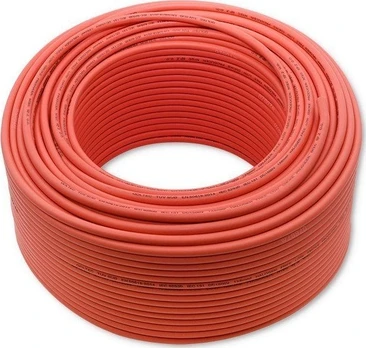 Kabelis Qoltec Photovoltaic Solar Cable 6mm2, 100 m, raudona