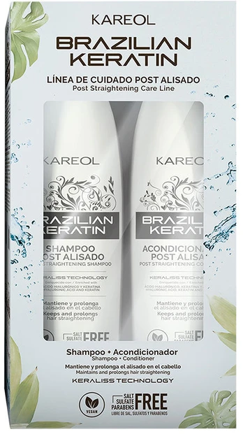 Kareol BRAZILINIS KERATINAS DĖKLAS 2 vnt