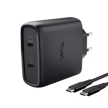 Lādētājs Trust Maxo 65W Black USB-C + 2m USB-C Cable