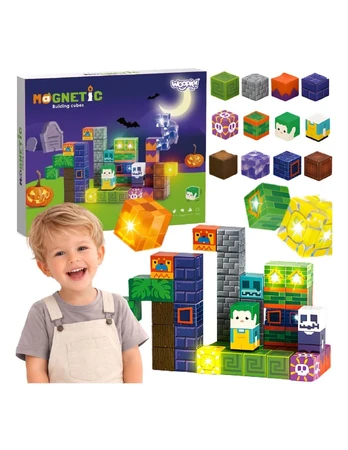 WOOPIE Magnetic Blocks Glowing Halloween 63 pcs.