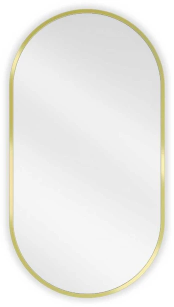 Vonios veidrodis Mexen Loft Oval, 75 x 40 cm, Gold