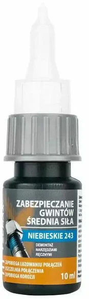 KLEJ DO GWINT?W NIEBIESKI ?REDNI 10ml /TECHMAXX/ Amtra 14-035
