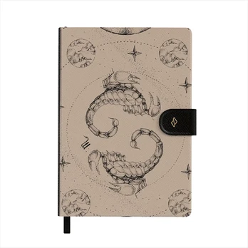 Scorpio - Notebook, A5 (14.8 x 21cm) / Grid / Beige