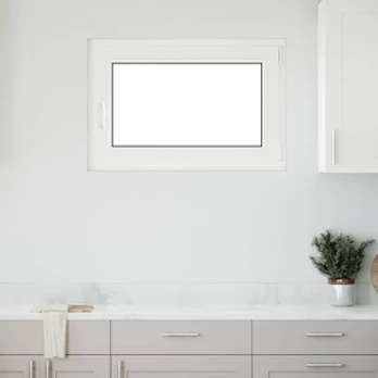 Požeminio lango RISOR Baltas 90 x 50 cm PVC ir stiklas
