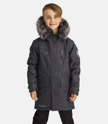 Huppa Vaikiškas žieminė parka DAVID, dark gray