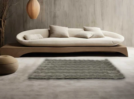 Kilimas Bubble, 60x115 cm, taupe