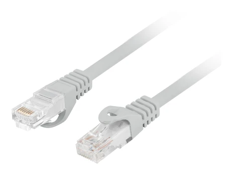 LANBERG Patchcord cat.6 UTP 10m grey | PCU6-10CU-1000-S